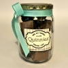720ml Chocolate Fudge Jar with Teal Ribbon